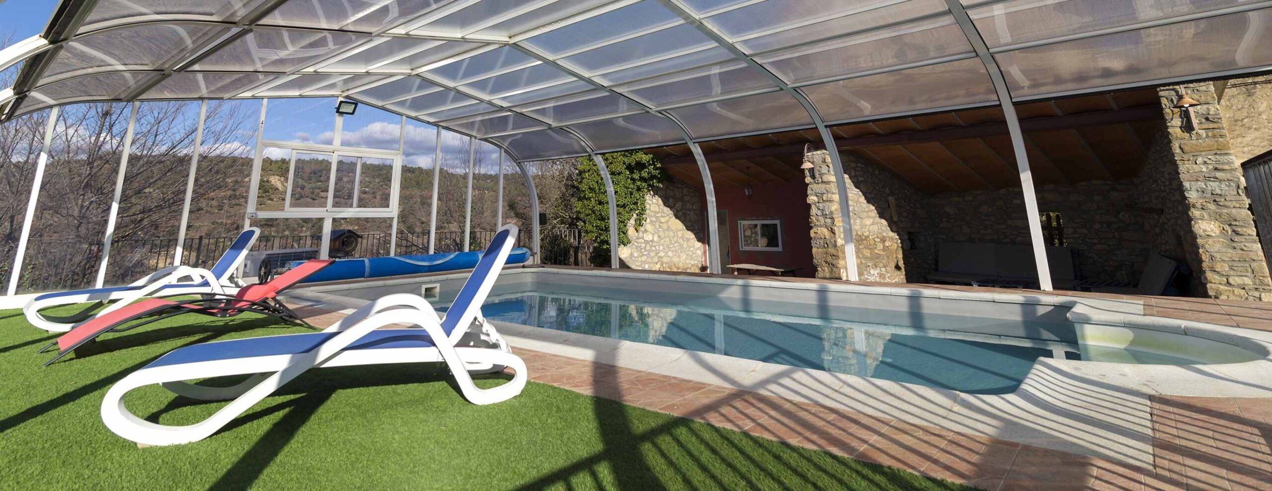 casa rural con piscina